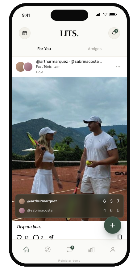 Registre no feed.